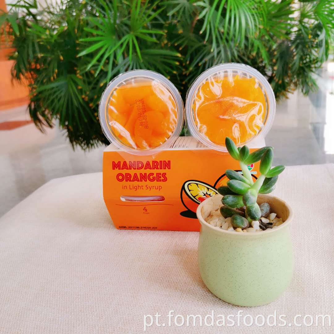 Canned Mandarin Orange in 4oz Cup